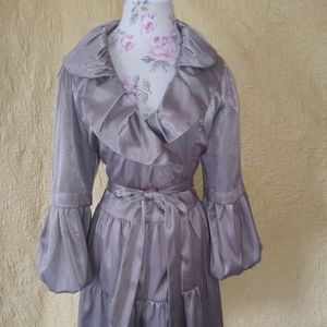 Belted trench coat